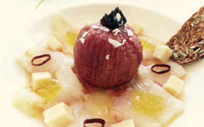 Bacalao en aceite con tomate confitado