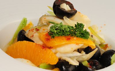 Ensalada de bacalao y naranja
