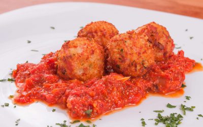 Albóndigas de bacalao y tomate