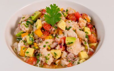 Ceviche peruano de bacalao