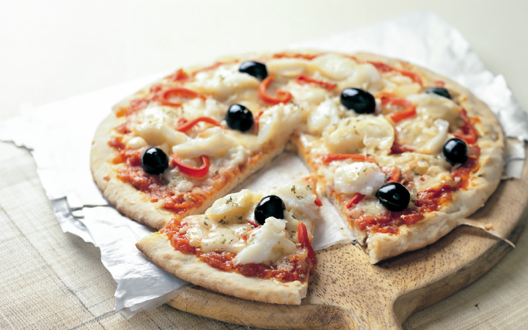 Pizza de bacalao