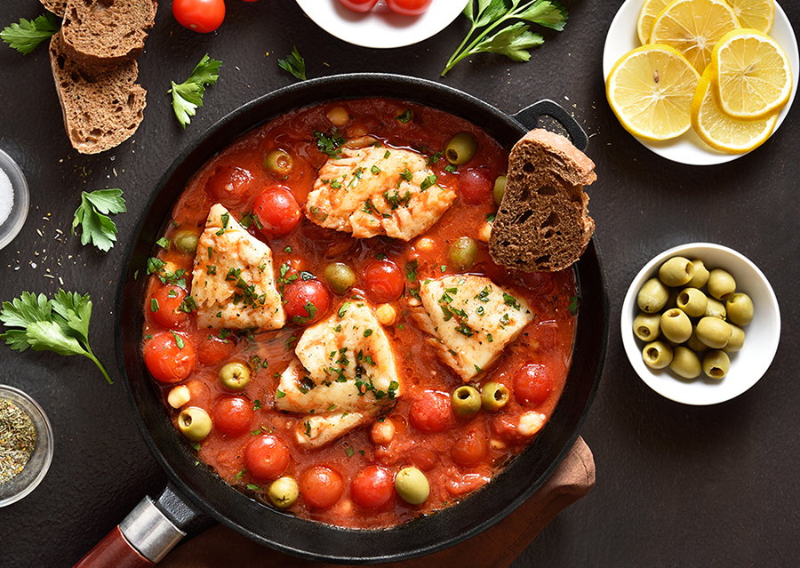 Estofado de bacalao